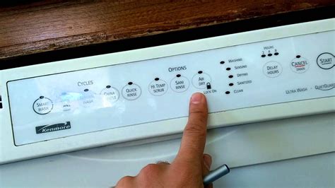 Close the dishwasher door within 3 seconds. . Kenmore dishwasher clean light blinking
